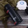 Taza termo para hombre, gran capacidad, acero inoxidable 304, termo de vacío para estudiantes, para negocios, uso en coche, unisex, portátil para exteriores