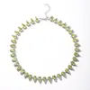 Diseño original europeo y americano ins moda collar de alta gama rhinestone de color temperamento cadena de clavícula de lujo ligero nicho transfronterizo