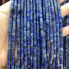 Piedra semipreciosa de cristal natural, 4 x 4, espaciador de cuentas sueltas cilíndricas, accesorios de tubo, material de bricolaje, pulsera cilíndrica al por mayor