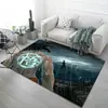Tapete de Marca Tendência Kaws Sala de Estar Mesa de Centro Criativo Quarto Cabeceira Piso Inteiro Fofo Porta Veludo de Cristal Grande Tapete de Chão