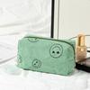 Nueva bolsa de maquillaje de pana de tres piezas para mujer estilo ins gran capacidad labial maquillaje teléfono móvil clutch portátil estuche para lápices