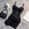 Vestido Curto Sexy de Alça Fina Preto Estilo Francês de Luxo 2026 Verão Novo Vestido Curto de Luxo Moda Feminina