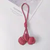 Novo Pingente Bola de Neve Estilo Coreano Bola Tecida à Mão Versátil Acessórios para Bolsa Feminina Venda por Atacado Decoração para Pendurar no Carro Charme de Bolsa de Alta Qualidade