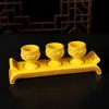Taza de Ofrenda Dios de la Riqueza Taza de Ofrenda Buda Taza Familia Inmortal Taza de Vino Buda Cerámica Pintada Traer Riqueza y Tesoro Taza de Ofrenda Taza de Tributo Envío Gratis
