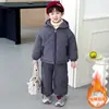 Traje Acolchado para Niños Ropa de Invierno 2025 Ropa Súper Bonita para Niños Chaqueta de Invierno Guapa para Niño Conjunto de Dos Piezas