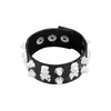 Pulseras Punk Anchas de Cuero con Remaches para Hombres y Mujeres, Pulseras y Accesorios Multicapa de Calle Modernos y Geniales