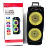 Novo alto-falante Bluetooth sem fio ao ar livre OTY-6688 duplo de 6,5 polegadas LED de alta potência colorido luz de áudio de dança quadrada