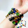 Y27 Pulsera de Plástico Imitación Piedra de Jade Verano para Hombres y Mujeres Pulseras Coloridas Joyería de Moda para Niños Suministro de Puesto Callejero de 2 Yuan