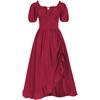 Nuevo vestido irregular retro medieval de Amazon, vestido de escenario renacentista de Wish, vestido de mujer.