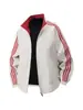 Directo de fábrica, chaqueta a rayas estilo americano para hombres y mujeres, nuevo modelo de primavera, chaqueta reversible para parejas, ropa de primavera