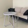 Mesa de Centro Simple Estilo Nórdico para Sala de Estar, Esencial para Apartamentos de Alquiler, Mesa de Comedor, Mesa Lateral Creativa para Sofá, Balcón, Apartamentos Pequeños