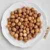 Raíz de Bodhi de caqui natural de Dunhuang tallado en cuentas sueltas para pulsera de mano DIY, joyería para jugar a Wen, accesorios de cuentas de Buda, venta al por mayor de fábrica