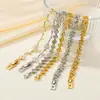 Pulsera de Trébol de Cuatro Hojas de la Suerte Hecha a Mano Minimalista Europea y Americana con Cierre de Langosta, Estilo de Lujo Ligero de Nicho, Joyería Versátil de Amistad