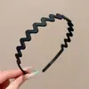 Diadema negra con dientes para lavarse la cara, nuevo modelo 2026 para mujer, diadema de corona alta para uso diario, pinza para el pelo