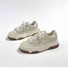 Zapatillas blancas de suela gruesa y punta redonda para mujer, nuevo diseño casual de bloques de color para otoño 2026, hace que los pies parezcan más pequeños, zapatillas deportivas versátiles estilo ins