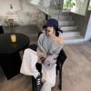 Ropa de Punto Sexy con Hombros Descubiertos Estilo Coreano para Mujer 2025 Otoño e Invierno Nuevo Estilo Estilo Relajado Look Adelgazante Holgado Versátil Top Chaqueta