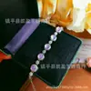 Pulsera de alta calidad con baño de plata, modelo nuevo, con calcedonia verde y ágata, nueva pulsera para mujer estilo chino, regalo