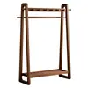 Cabideiro de Madeira Maciça Multifuncional para Roupas Cabideiro Vertical de Chão para Quarto Entrada de Casa Cabide