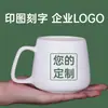Tazas de Cerámica con Logo Personalizado para Uso en Casa, Regalos Promocionales, Tazas de Café, Tazas Mate al por Mayor con Tapas y Cucharas