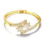 Coreia do Sul atividade de joias fivela pulseira feminina totalmente cravejada aberta floco de neve flor pulseira moda Yiwu joias pequenas atacado
