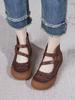 Sandálias Casuais Retro de Solado Macio para Mães Verão e Outono de 2026, Sapatos Femininos Estilosos Versáteis e Modernos