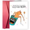 1 Cartão de aniversário engraçado com envelope com trocadilho cartão de aniversário cartão de texto humorístico cartão de saudação engraçado cartão de saudação