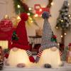 Zicheng nuevas Decoraciones Navideñas Navidad de alta gama con luces gnomo sombrero tejido luminoso adornos de muñeco Rudolf