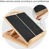 Tabla de Estiramiento de Madera, Tabla de Estiramiento de Pantorrilla Plegable, Tabla de Estiramiento Conveniente para Uso en Casa, Pedal Inclinado de Madera Ajustable