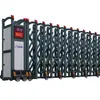 Fábrica de Puertas Retráctiles Eléctricas de Aleación de Aluminio Unidad Puerta Retráctil Automática de Acero Inoxidable Escuela Puerta Corredera Inteligente con Control Remoto