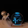 Luminária de Noite Bola de Cristal Brilhante, Lâmpada Colorida de Céu Estrelado, Galáxia, Lua, Sistema Solar, Enfeite de Madeira, Presente de Dia dos Namorados para Amigos