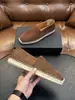 Sapatos Loafer Masculino Casuais de Tecido Britânicos Retrô de Couro Fosco com Solado de Cânhamo KT Slip-on Respiráveis Leves para o Dia a Dia