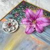 Nueva cabeza de flor de lirio 3D, flor artificial para decoración del hogar, flor DIY, accesorios de flores para zapatos, boda, cabeza de flor hecha a mano, venta al por mayor