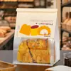 Saco para Pão Assado Torrada 450g Saco para Embalagem de Bagel Croissant Borda Enrolada com Arame Saco de Embalagem Auto-Selante Atacado