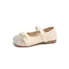 Zapatos para Niñas Zapatos Pequeños de Cuero con Perlas Estilo Coco de Moda Zapatos de Princesa 2024 Verano Nuevas Llegadas para Bebé Niña Zapatos de Suela Suave