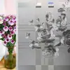 Calcomanías Electroestáticas Retro para Ventana de Baño Anti-Miradas Indiscretas Película para Vidrio Esmerilado Pegatinas Translúcidas Opacas para Ventana
