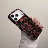 Personalidad Cruzada Foil Dorado Brillo Estampado de Leopardo Aplicable a Funda para Teléfono iPhone17promax 18pro Funda de Cobertura Total 16/15