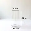 Cubierta de Vidrio Estilo Europeo Romántico A prueba de Viento Pantalla para Lámpara de Mantequilla con Dos Extremos Conectados y Hueca para Cubierta de Vela de Aromaterapia para Buda