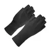 Guantes de Verano para Mujer 8203 de Seda de Hielo con Tacto Frío de Nylon de Medio Dedo para Manicura, Ciclismo, Conducir, Protección UV y Protección Solar