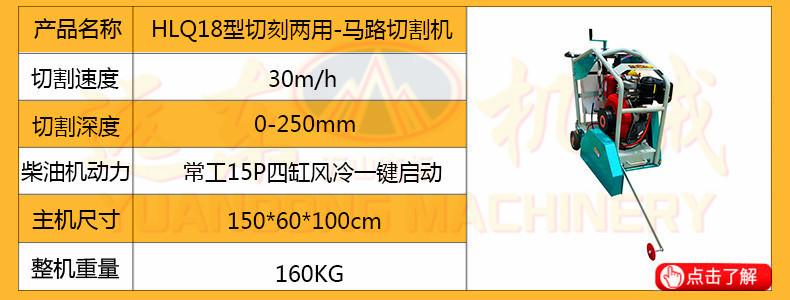 HLQ18型切刻两用-马路切割机