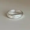Anillo Minimalista con Textura Espiral para Mujer, Diseño de Nicho Estilo Ins, Anillo Abierto Versátil y Elegante, Anillo Único para el Dedo Índice