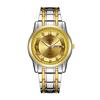Relojes de comercio exterior transfronterizo, relojes para hombre, relojes impermeables para hombre, relojes con correa de acero, relojes de cuarzo con doble calendario, relojes de moda al por mayor