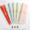 Papel de Envoltura Flor de Fénix Dorado Huaxi Impermeable 8 Sedas Engrosadas Día de San Valentín Chino Papel de Envoltura para Ramo DIY Floristería