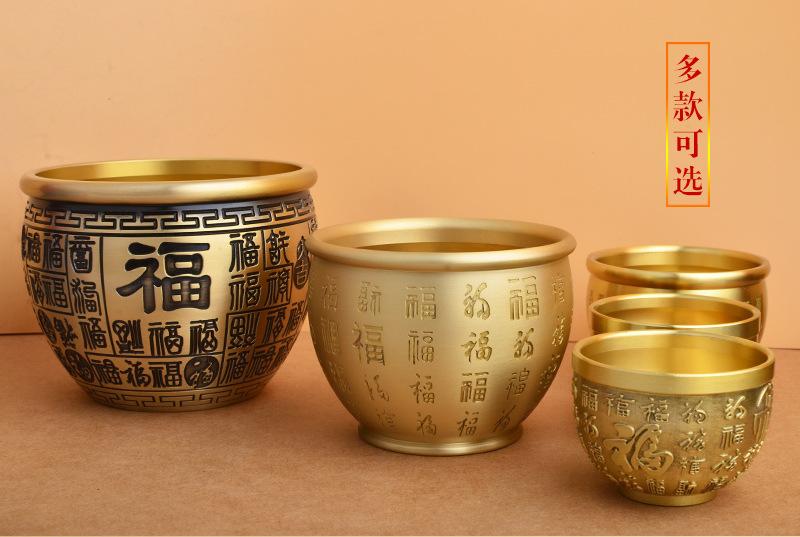 纯铜百福缸