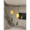 Adorno colgante de linterna Nuevo estilo chino Linterna de flor luminosa de mano Decoración de escena clásica Festival de Medio Otoño Día Nacional Colgante de puerta exterior