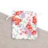 Bolsa vacía para el Festival del Bote del Dragón, bolsa de mano con diseño floral y bolsa de almacenamiento de lino y algodón con diseño de flor de cerezo bronceada por el viento, venta al por mayor