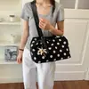 Bolsa Tote de Gran Capacidad para Viajes Diarios de Mujeres 2026 Verano Estilo Coreano Nicho Lunares Bolso de Hombro Cruzado de Alta Gama