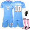 2526 Traje azul Jersey de Club de Grandes Ligas Nuevo Miami Dos Visitante No.10 Messi Jersey de Fútbol