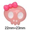 Brillante dulce genial lazo calavera diy accesorios de joyería de resina carcasa de teléfono móvil pasador hebilla de zapato material al por mayor