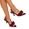 Sandalias de Verano para Mujer Tallas Grandes de Comercio Exterior Transfronterizo 2027 Nuevo Estilo Punta Abierta Moño Apellido Tacón Alto de Un Paso Sandalias de Tacón Alto para Mujer