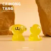 Forma tridimensional de desenho animado cachorrinho luminoso acessórios DIY chaveiro interessante pequenos enfeites de mesa materiais de decoração de interiores